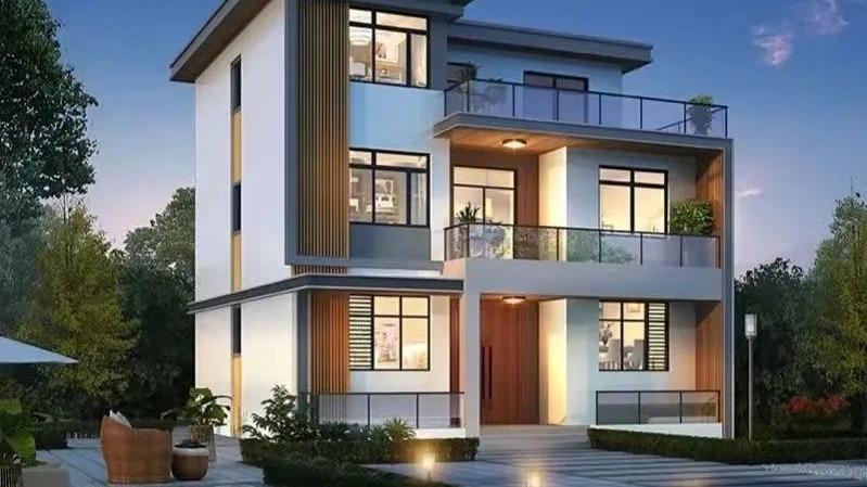 在乡下建一栋这样的现代别墅，是多少人梦寐以求的