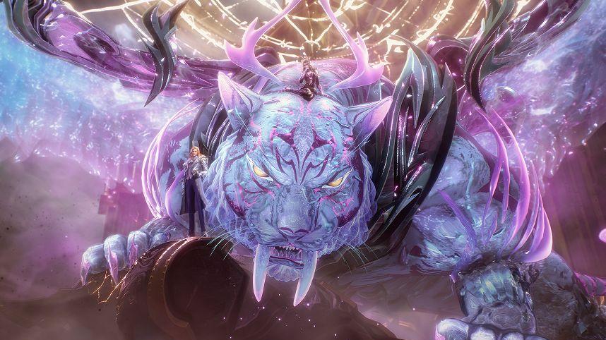 朱竹清|斗罗朱竹清给粉丝贺新年，万兽之王横空出现，额头上躺着一位美女