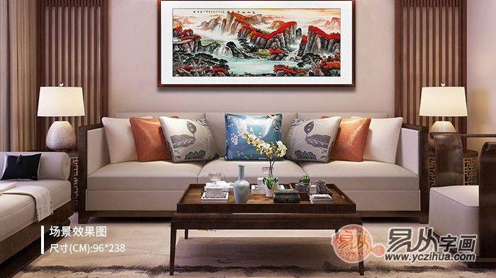 客厅挂画 好看的山水画帮你打造品味家居