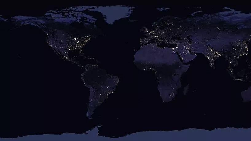 NASA公布夜幕下的地球美景，灯火璀璨，震撼人心