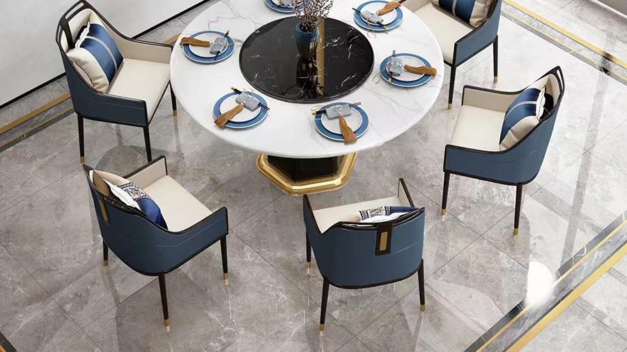 新中式端庄、大气，也有现代的简单纯粹