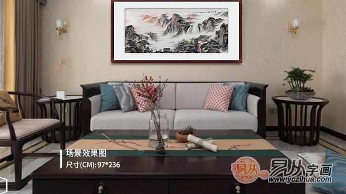 家装画怎么选？ 靓丽的山水打造具有格调的家居氛围