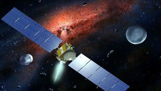 3亿公里外，日探测器在小行星上“暴力采矿”，碎石横溅