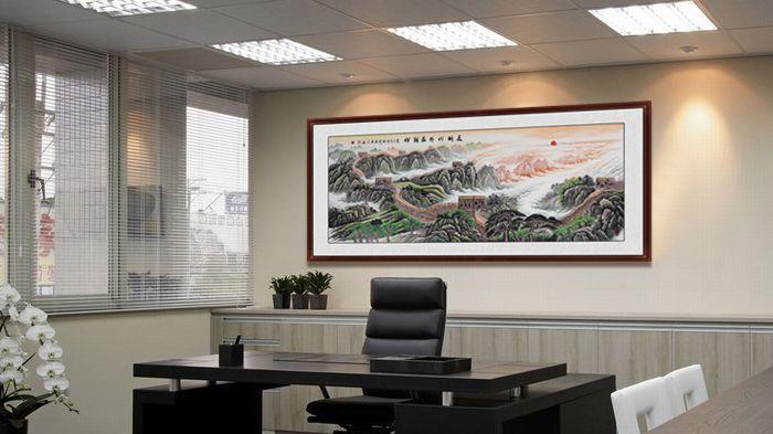 办公室|办公室装饰画 盘点张利山水画作品 让你大饱眼福