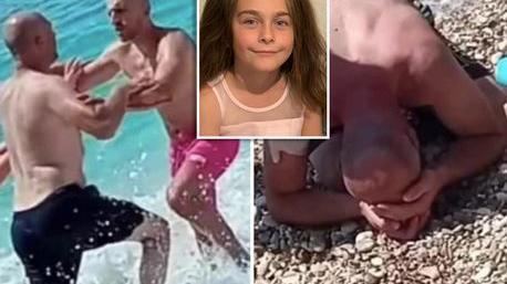 英国爸爸在海滩上与顶级警察战斗，据称他用快艇杀死7岁女儿