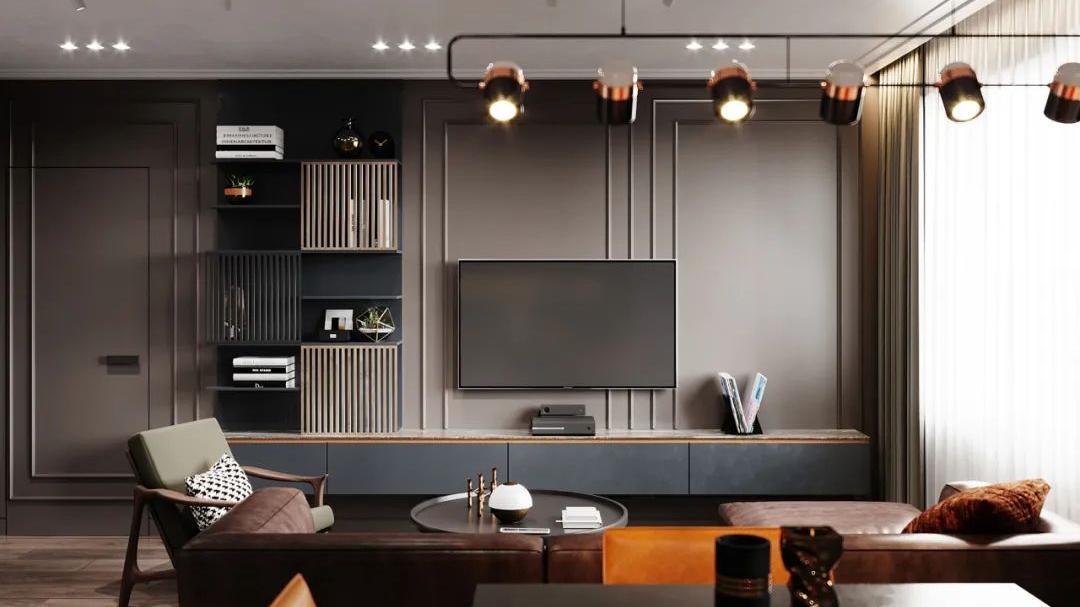 多功能电视背景墙，才是高定的新趋势！