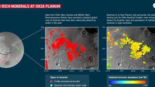 欧洲宇航局成功绘制了火星表面的水冰资源分布地图，非常详细