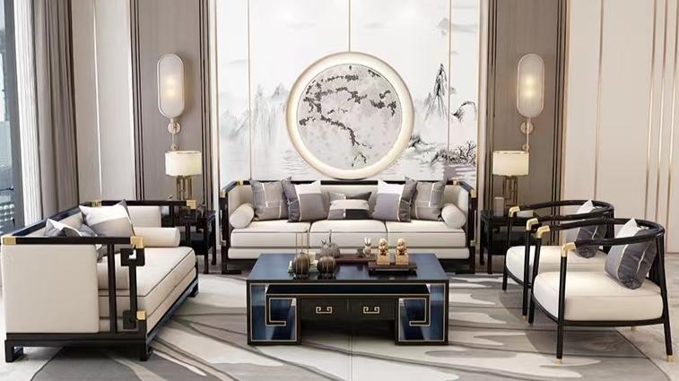 新中式客厅典雅之中透露出时尚简约的气息