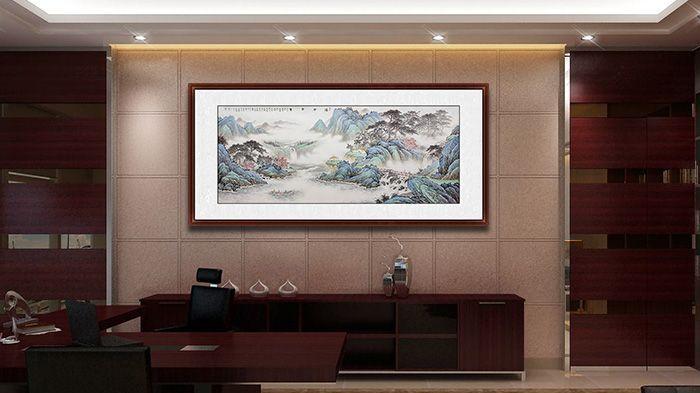办公室|办公室如何装饰？ 黄开前山水系列作品 极具观赏价值