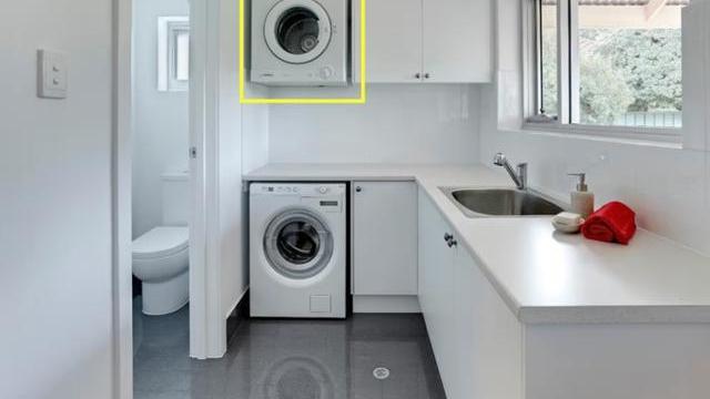 又学到一招，原来烘干机还能悬挂倒置！有一说一，真的节省空间