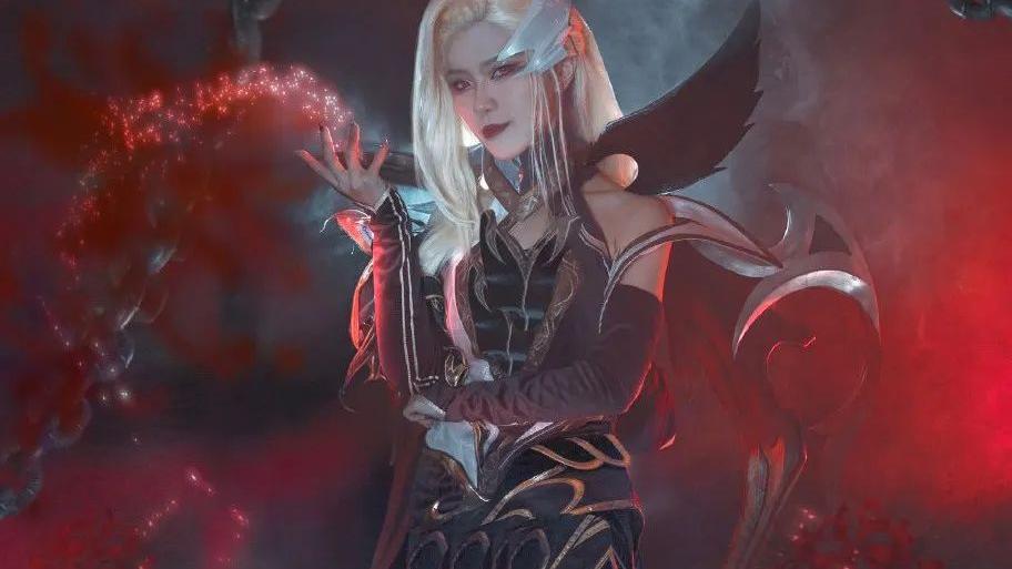 |cos：英雄联盟至尊魔女莫甘娜cos正片@月潋寒殇