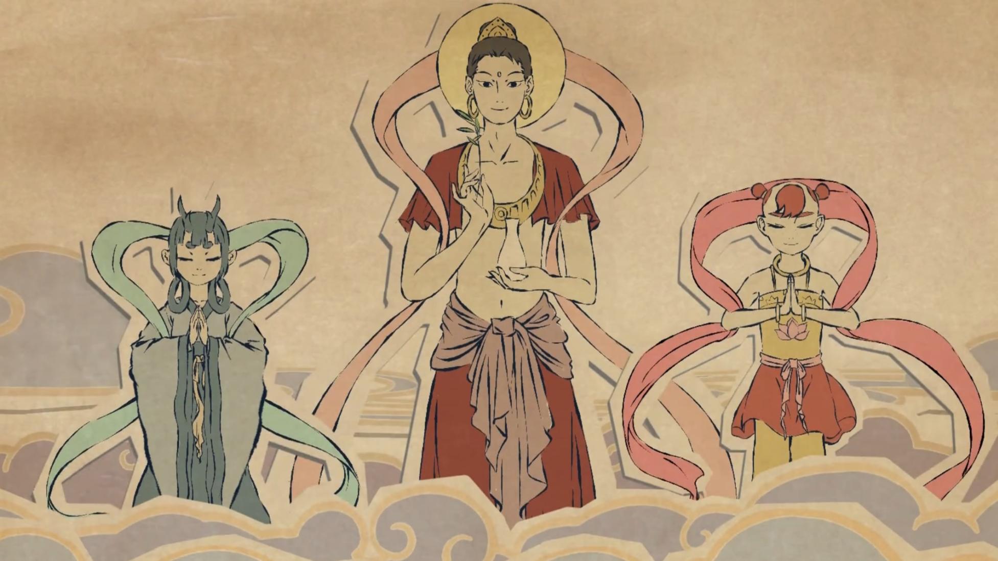 非人哉|看漫画《非人哉》，也能磕CP？龙女、红孩儿这对我太爱了！