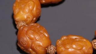 和田玉籽料|旧藏·和田玉籽料貔貅手串