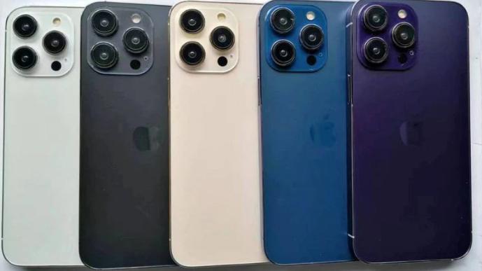 华强北iphone14 pro的机模，可能透露了苹果真机的颜色