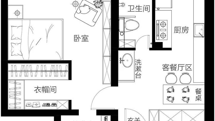 小户型设计改造——风格换新，旧房变新家。