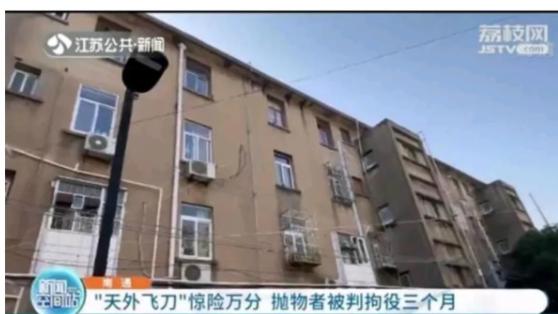 江苏南通，一精神病人从四楼向下扔刀被判刑，网友：精神病人没伤着人也要罚？