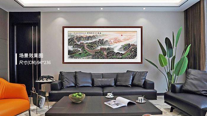 客厅壁画 优雅山水国画 为你营造高端家居