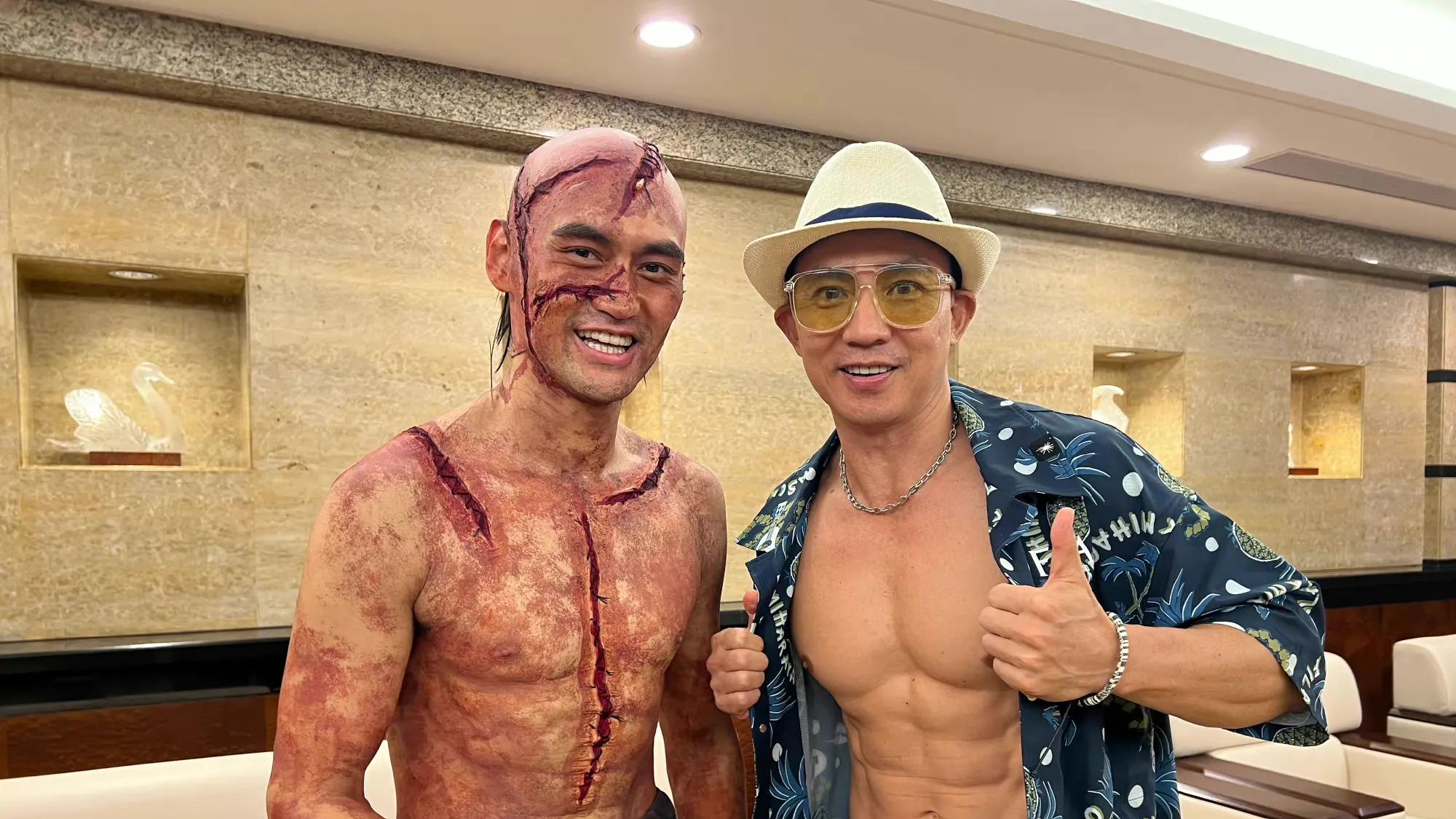 袁弘|袁弘罕见跟刘畊宏同框，这造型有点吓人