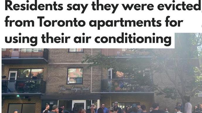 南昌|加拿大多伦多租客大热天开了一下空调，竟被房东下逐客令！为何？