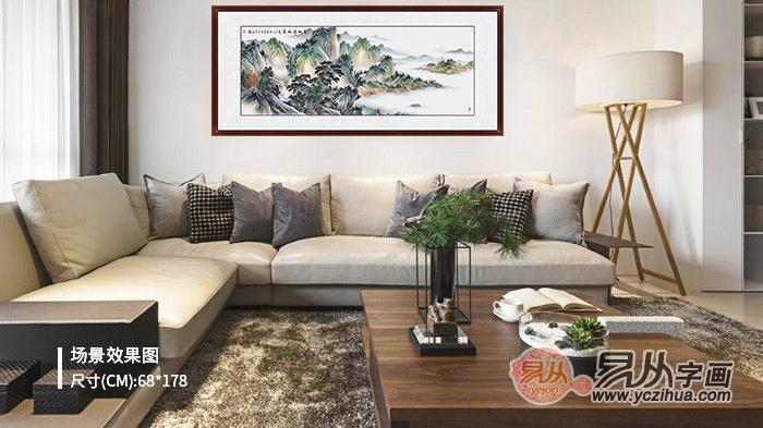 壁画装饰 书房挂画怎么选 山水画让室内充满书香气