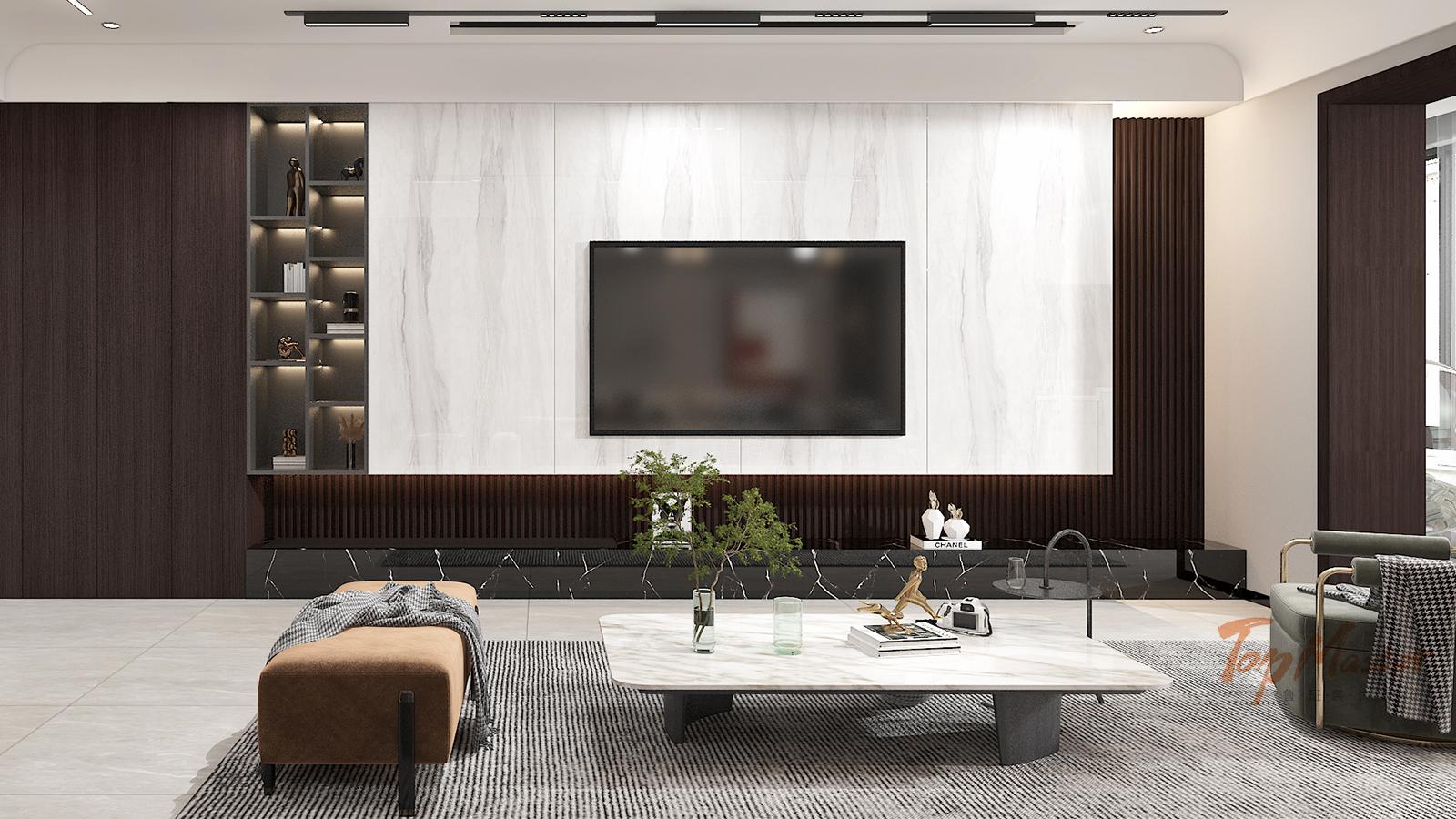 【鲁班装饰】时代俊园180m2现代风格 安静的力量