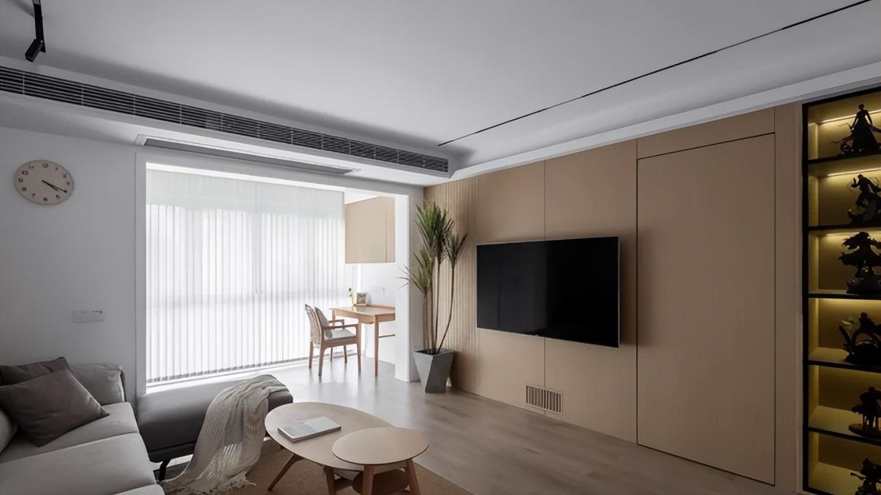 119平简约原木色系三室两卫，抓住“多收纳”，“少装饰”的重点