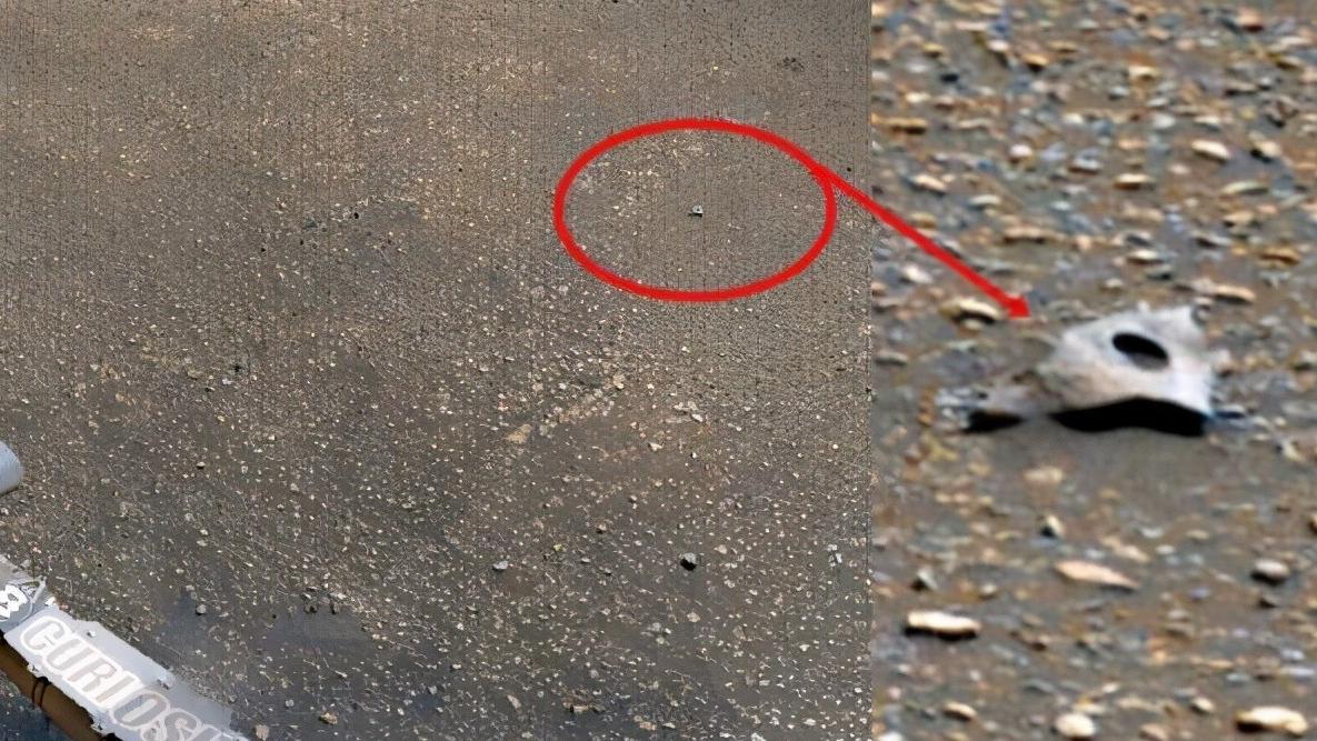 “好奇号”在火星发现一块类似金属零件的物体，难道是外星残骸？