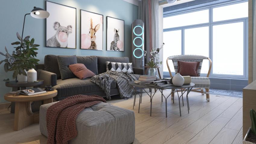 小户型客厅设计，把空间发挥淋漓尽致。