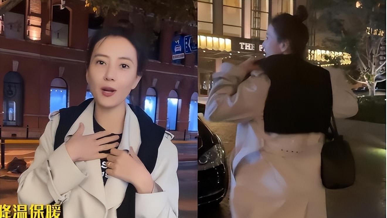 高圆圆|高圆圆雨中撑伞录节目！露出一截纤细小腿，五官太惊艳。