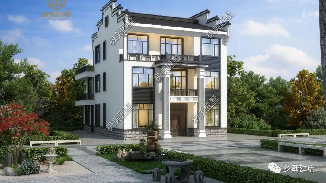 金茂|宅基地不规整想建房？试试来栋徽派，典雅又大气！