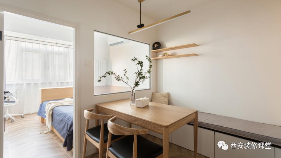 50㎡两室无厅，老房改造实现客餐厅