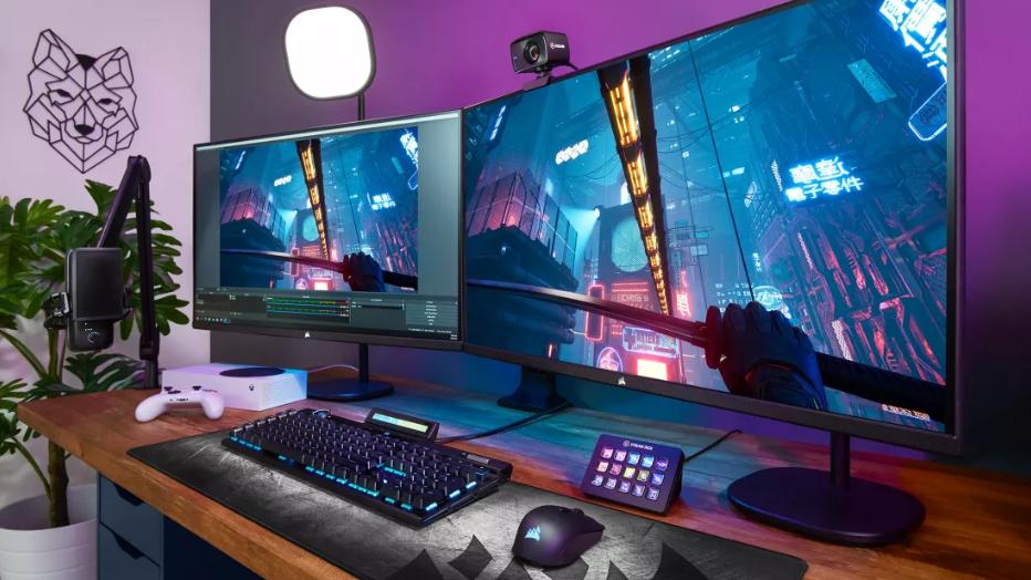 显示器|海盗船推出32英寸4K 144Hz和QHD 240Hz游戏显示器