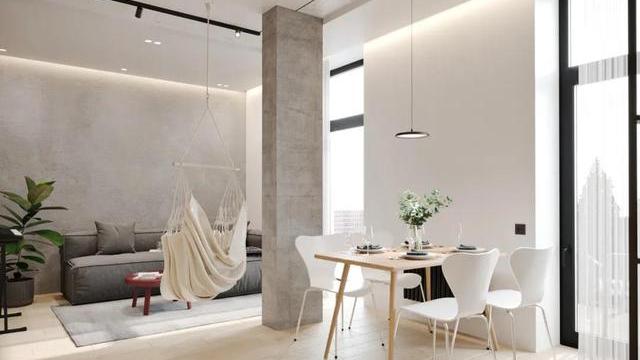 36㎡一人居，客厅「玻璃砖+秋千」，自带高级感滤镜，看着很心动！