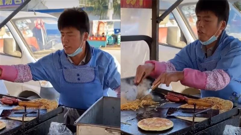 周杰伦|捕捉野生周杰伦街头卖炒面，全网嗨唱「等你下课」