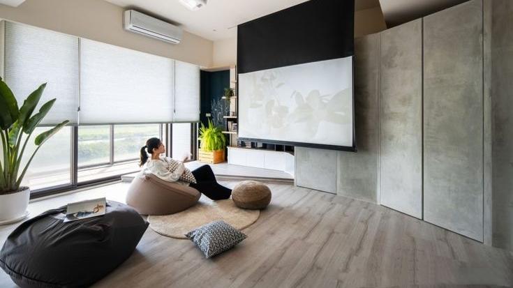 客厅终于不再为客人而装，不要电视改卡座收纳，功能区会更完善