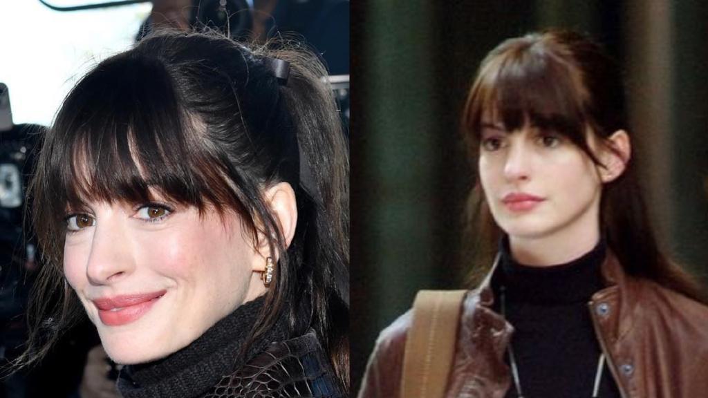 高圆圆|头排看秀，高圆圆大背头配西装，安妮海瑟薇齐刘海造型引发回忆杀