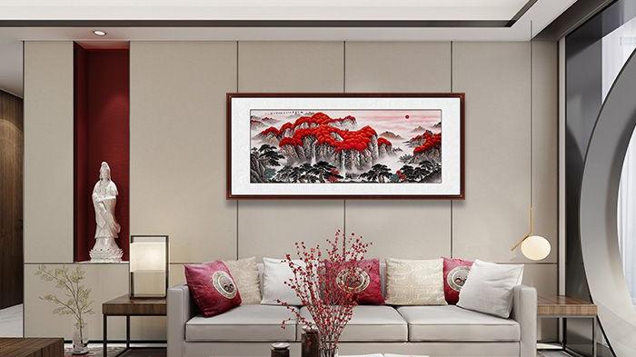 4款流行的沙发背景墙画，每一幅都美爆了