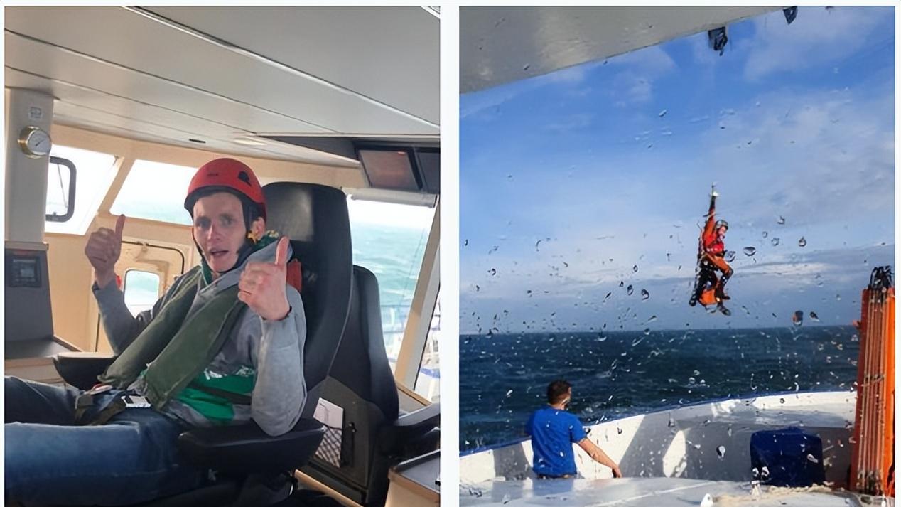 男子横渡英吉利海峡不幸翻船，抱着浮标漂两周，最终获救