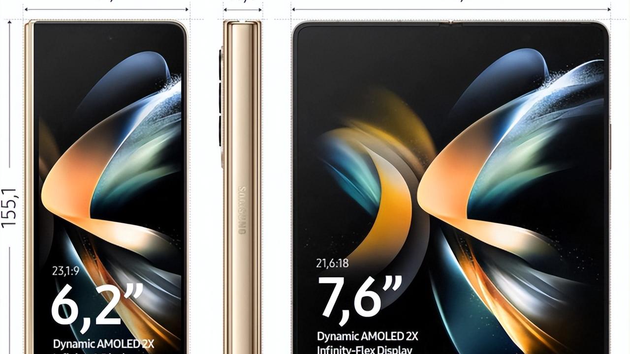 华为鸿蒙系统|三星GalaxyZFold4宣传图曝光，或成为折叠屏手机的天花板