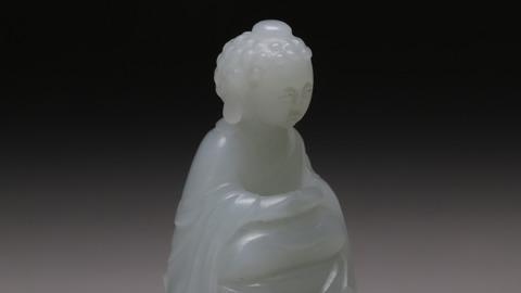 和田玉籽料|舊藏和田玉籽料“释迦牟尼小佛像” .