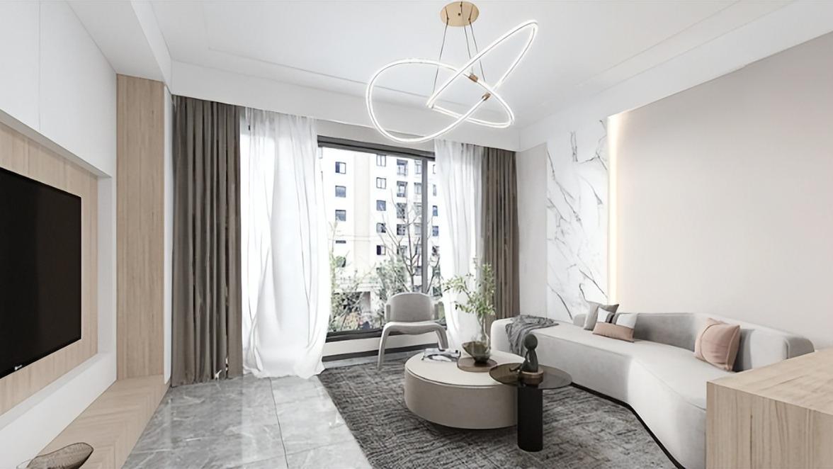 菡萏怡景装饰丨开阔明亮的现代风，打造一个纯粹的生活空间！