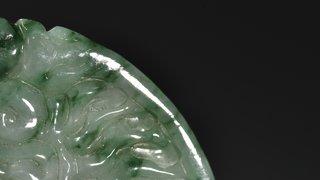 翡翠|晚清 老翡翠祥龙牌