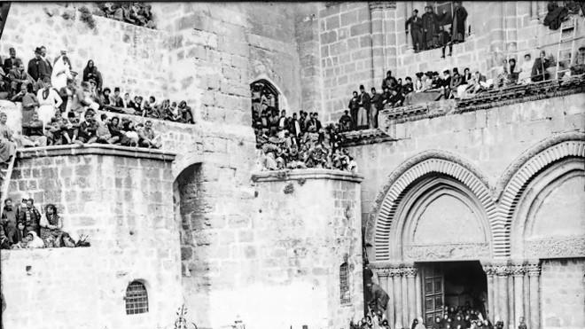 教堂|耶路撒冷圣墓教堂：不可移动的梯子