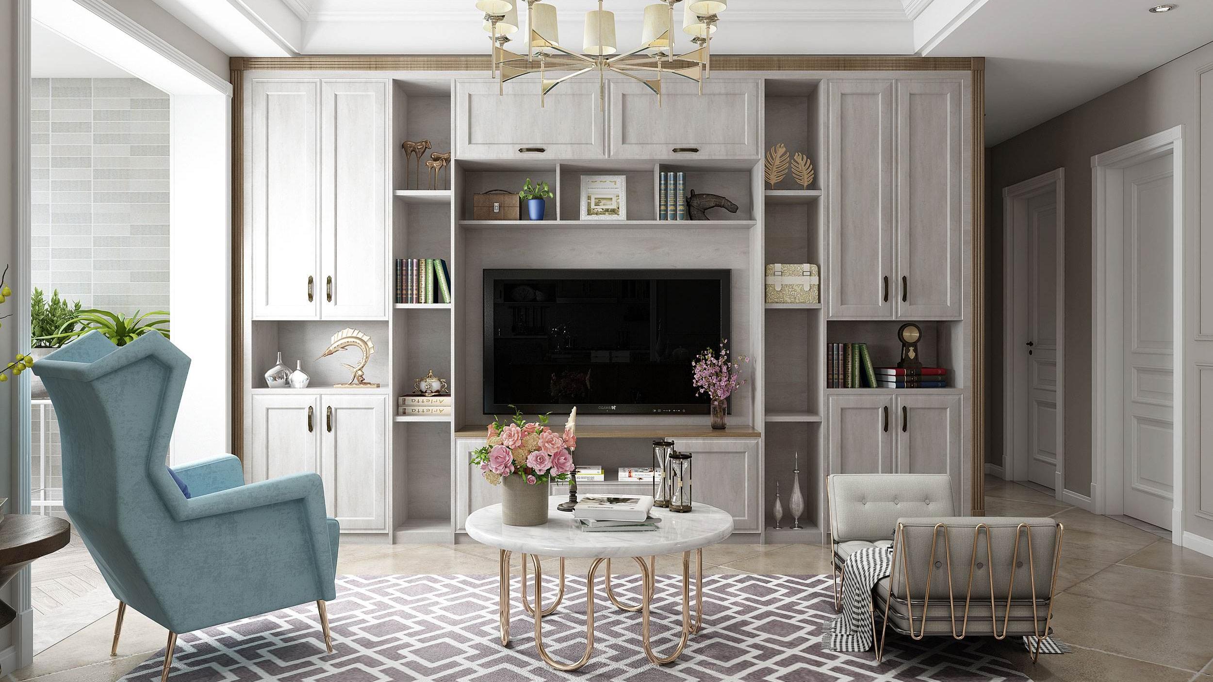 电视背景墙全做成柜子好不好？