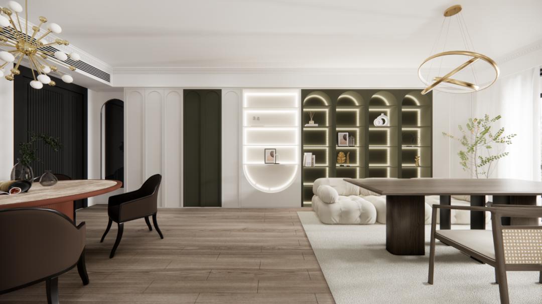 旧房改造翻新丨146㎡现代风，华丽舒适，优雅情趣~