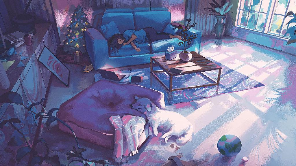 |【动漫壁纸】我所有的喜欢都是与你有关，美国风景画师的插画作品