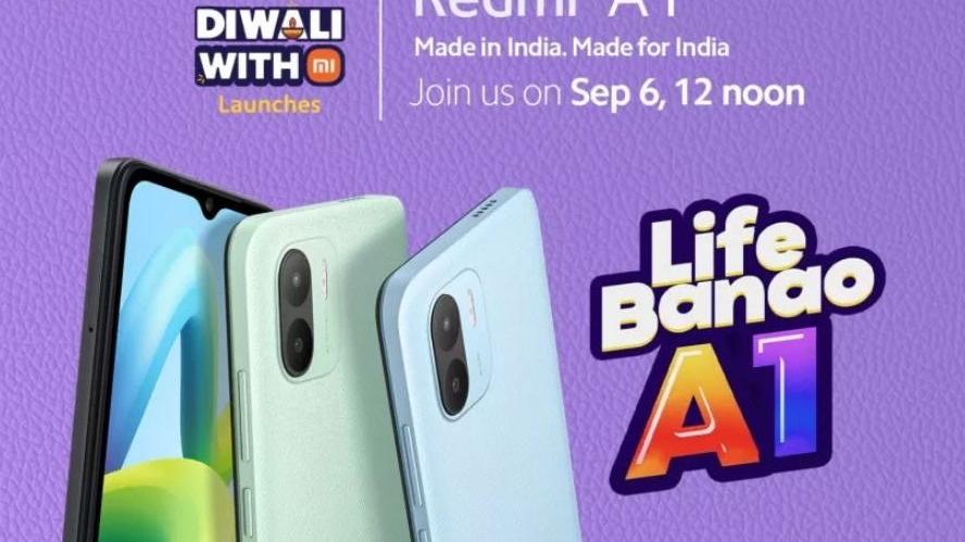 红米手机|Redmi A1手机9月6日在印度发布；采用2+32GB内存组合