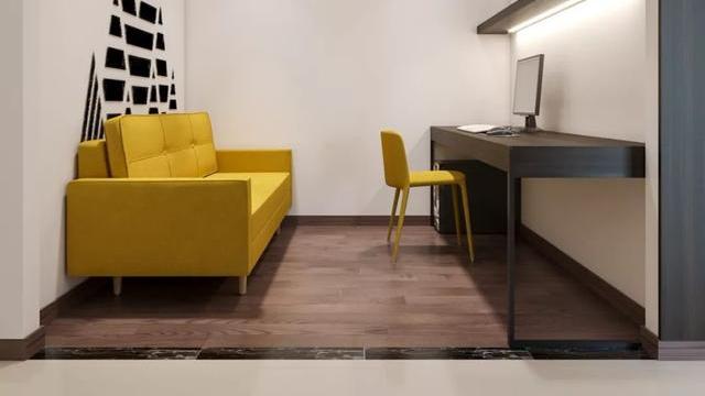 时尚实用优雅的二居室，室内设计配色大胆时尚不失有趣范