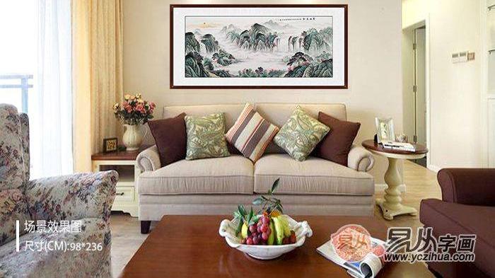 客厅装饰画 充满品位的山水画是你所爱