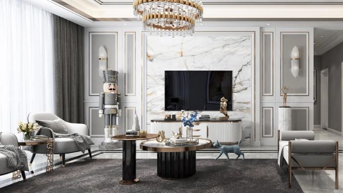 电视背景墙，这样装修设计，让你的客厅颜值翻一倍。